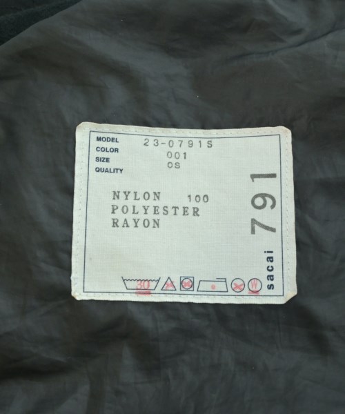 sacai（サカイ）トートバッグ 黒 サイズ:ONE レディース/2200607193039