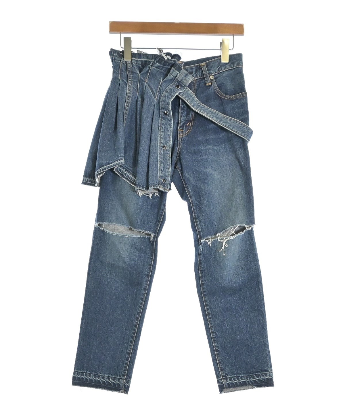 sacai（サカイ）デニムパンツ 青 サイズ:0(XS位) レディース