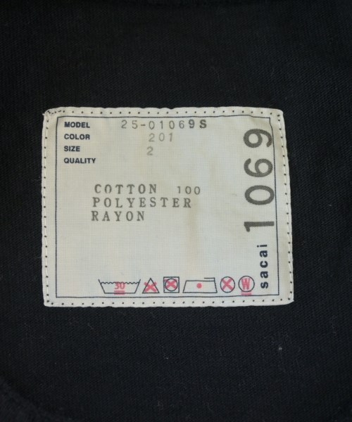 sacai（サカイ）Tシャツ・カットソー 黒 サイズ:2(M位) メンズ/2200670530335