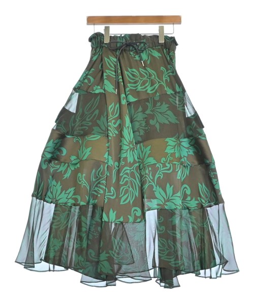 sacai(サカイ)ロング・マキシ丈スカート 茶 サイズ:0(XS位)/2200673743084