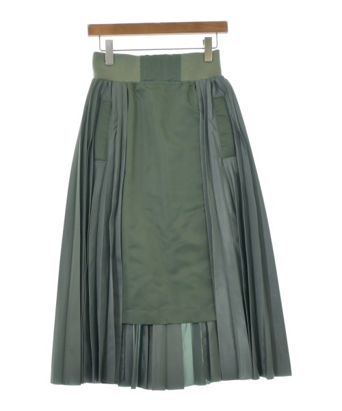 sacai(サカイ)ロング・マキシ丈スカート カーキ サイズ:1(M位)/2200673743091