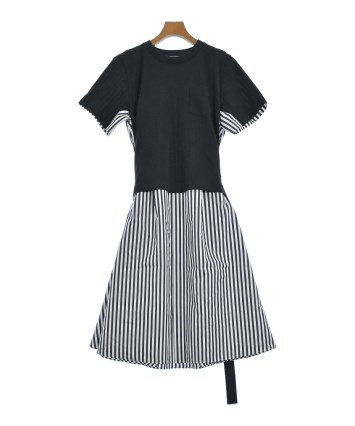 sacai（サカイ）ワンピース 紺 サイズ:4(XL位) レディース