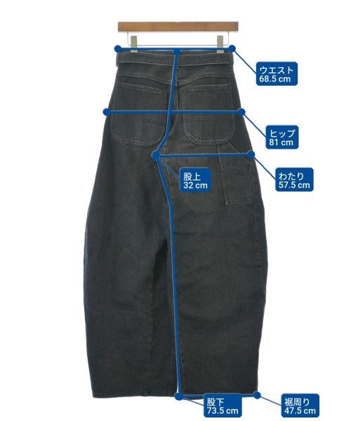 sacai（サカイ）デニムパンツ 黒 サイズ:0(XS位) レディース/2200674316058