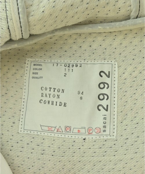 sacai（サカイ）その他 白 サイズ:2(M位) レディース/2200674923010