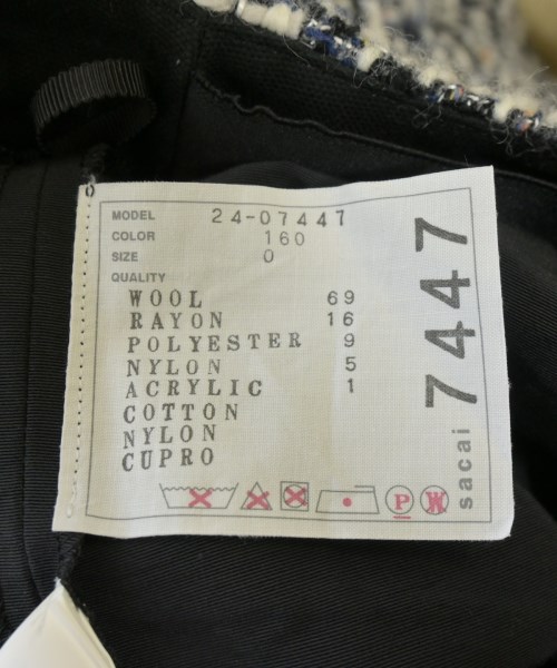 sacai（サカイ）ショートパンツ 黒 サイズ:0(XS位) レディース/2200675011105