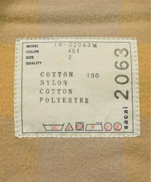 sacai（サカイ）デニムジャケット 青 サイズ:2(M位) メンズ/2200675035026