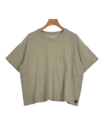Sacai(サカイ) チュニック サイズ2 M レディース - カーキ×ライトグリーン クルーネック/半袖 sacai - Sacai(サカイ) チュニック サイズ2 M レディース - カーキ