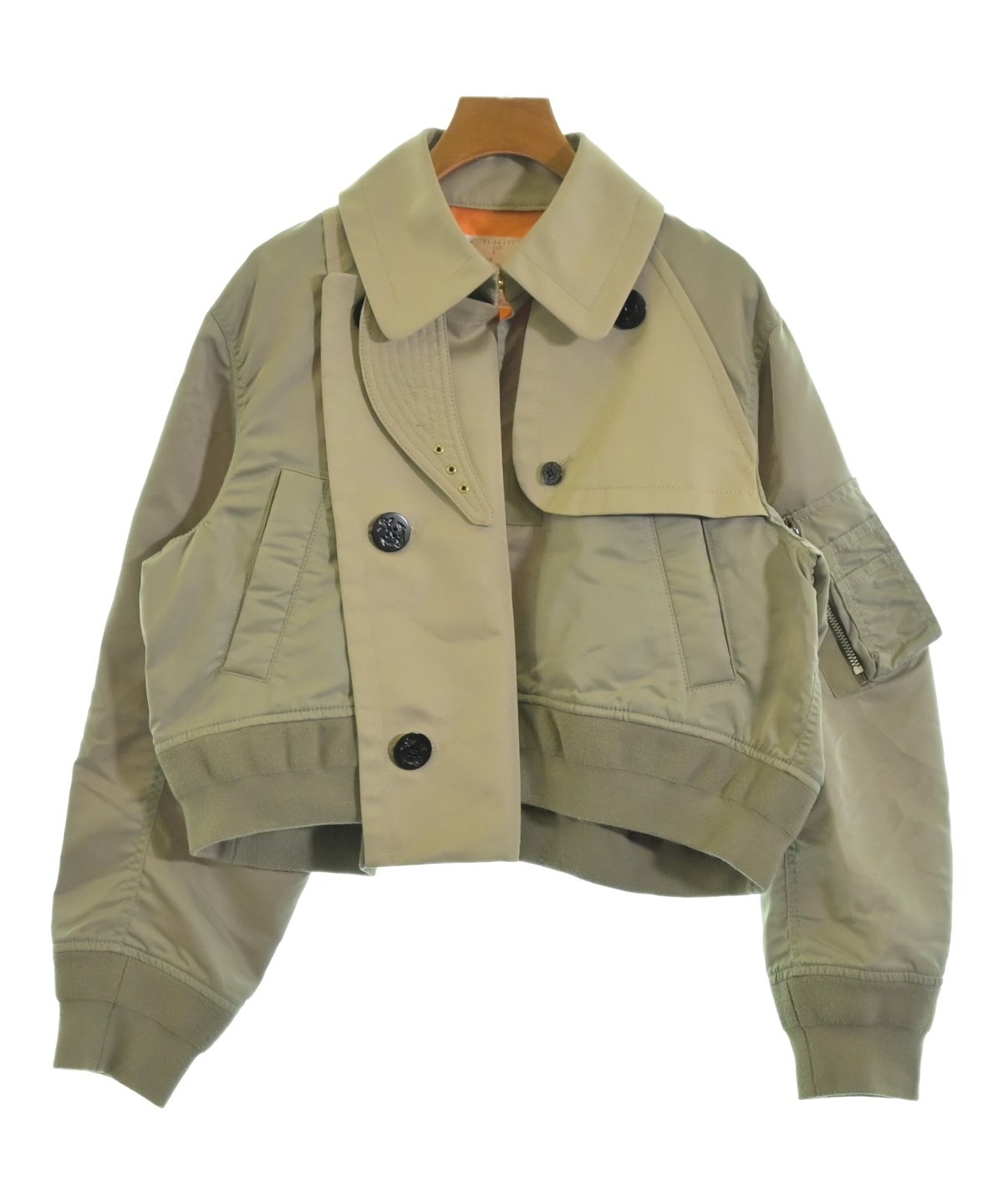 sacai（サカイ）ミリタリーブルゾン カーキ サイズ:3(L位) レディース