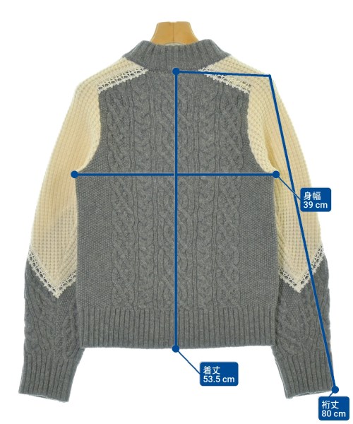 sacai（サカイ）ニット・セーター グレー サイズ:1(S位) レディース/2200676284195