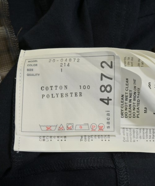 sacai（サカイ）Tシャツ・カットソー 黒 サイズ:1(S位) レディース/2200672284182