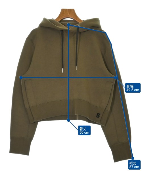 sacai（サカイ）パーカー 茶 サイズ:3(L位) レディース/2200674324022