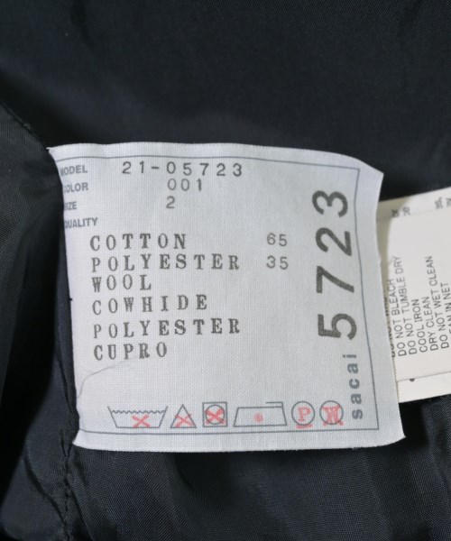 sacai（サカイ）トレンチコート 黒 サイズ:2(M位) レディース/2200676222012