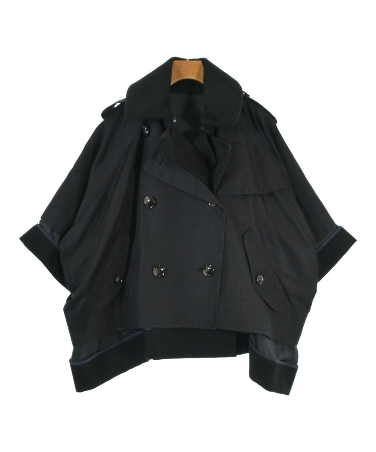 sacai（サカイ）トレンチコート 黒 サイズ:2(M位) レディース