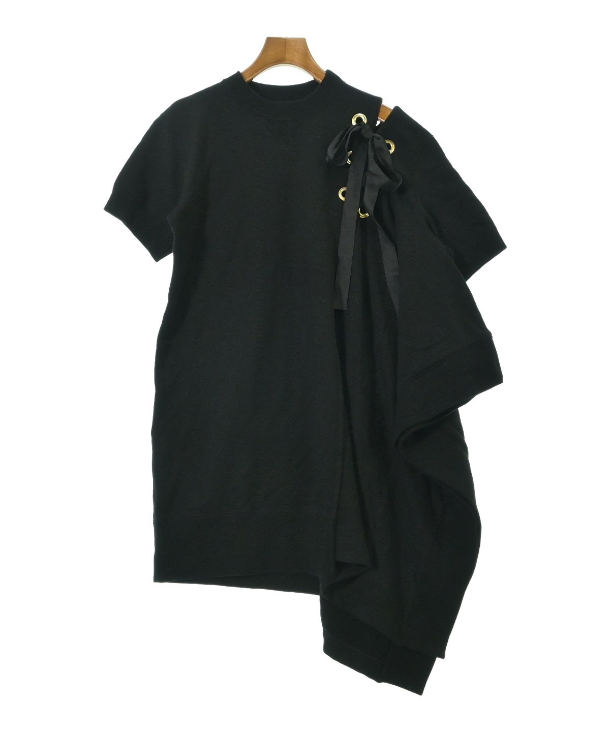 sacai（サカイ）ワンピース 黒 サイズ:1(S位) レディース