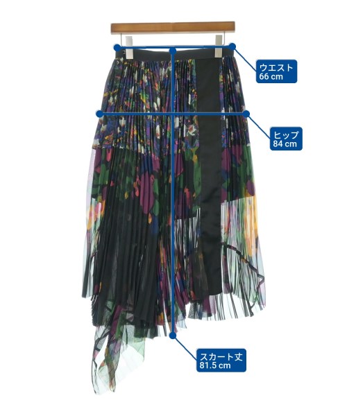 sacai（サカイ）ロング・マキシ丈スカート 黒 サイズ:1(S位) レディース/2200679439028