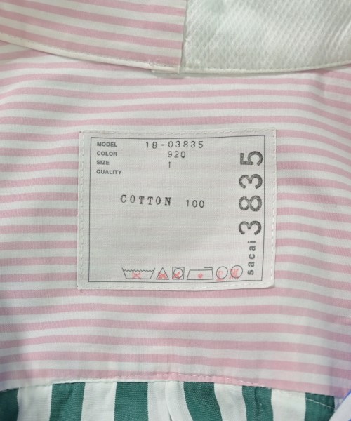 sacai（サカイ）シャツワンピース 青 サイズ:1(S位) レディース/2200679451044