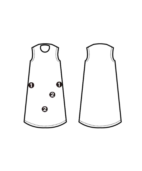 sacai（サカイ）ワンピース カーキ サイズ:1(S位) レディース/2200679544128