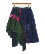 sacai（サカイ）ひざ丈スカート 紺 サイズ:1(S位) レディース/2200679544135