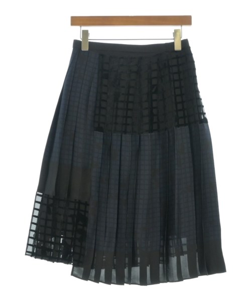 sacai（サカイ）ひざ丈スカート 黒 サイズ:1(S位) レディース/2200679623045