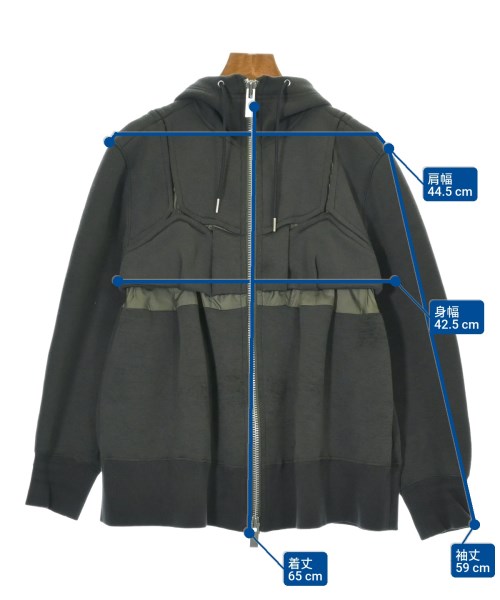 sacai（サカイ）パーカー グレー サイズ:1(S位) レディース/2200672817045