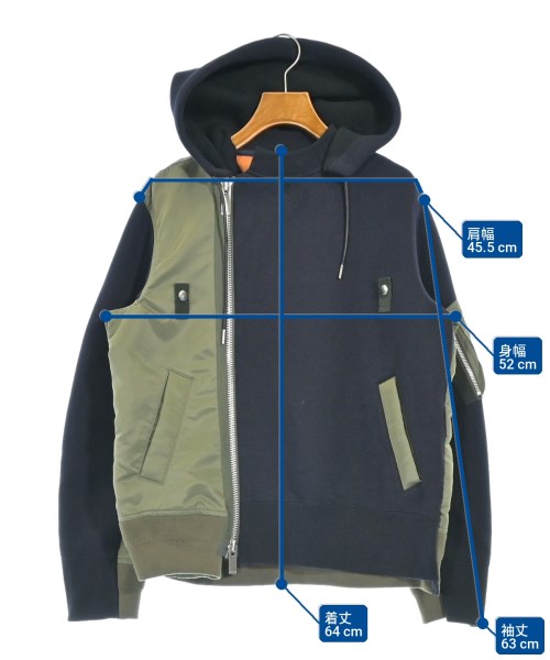 sacai（サカイ）ミリタリーブルゾン 紺 サイズ:2(M位) レディース/2200680648037