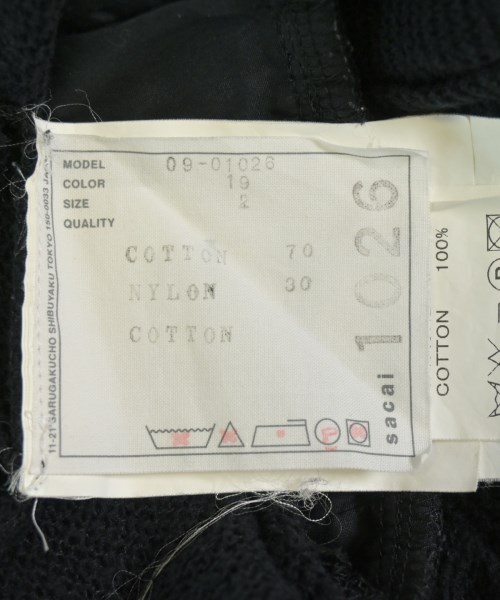 sacai（サカイ）ブラウス 黒 サイズ:2(M位) レディース/2200680752048
