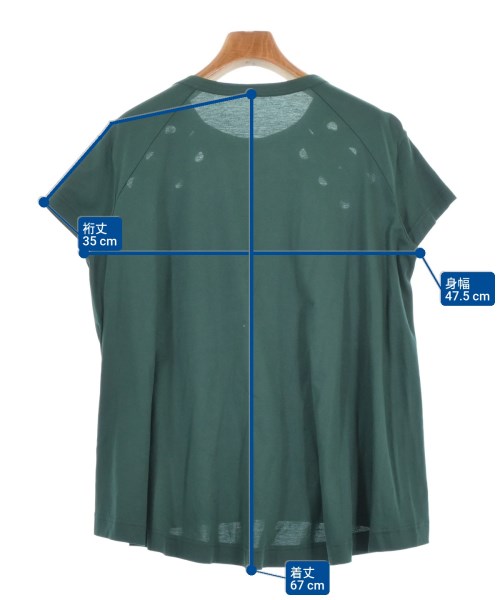 sacai（サカイ）Tシャツ・カットソー 緑 サイズ:3(L位) レディース/2200680600011