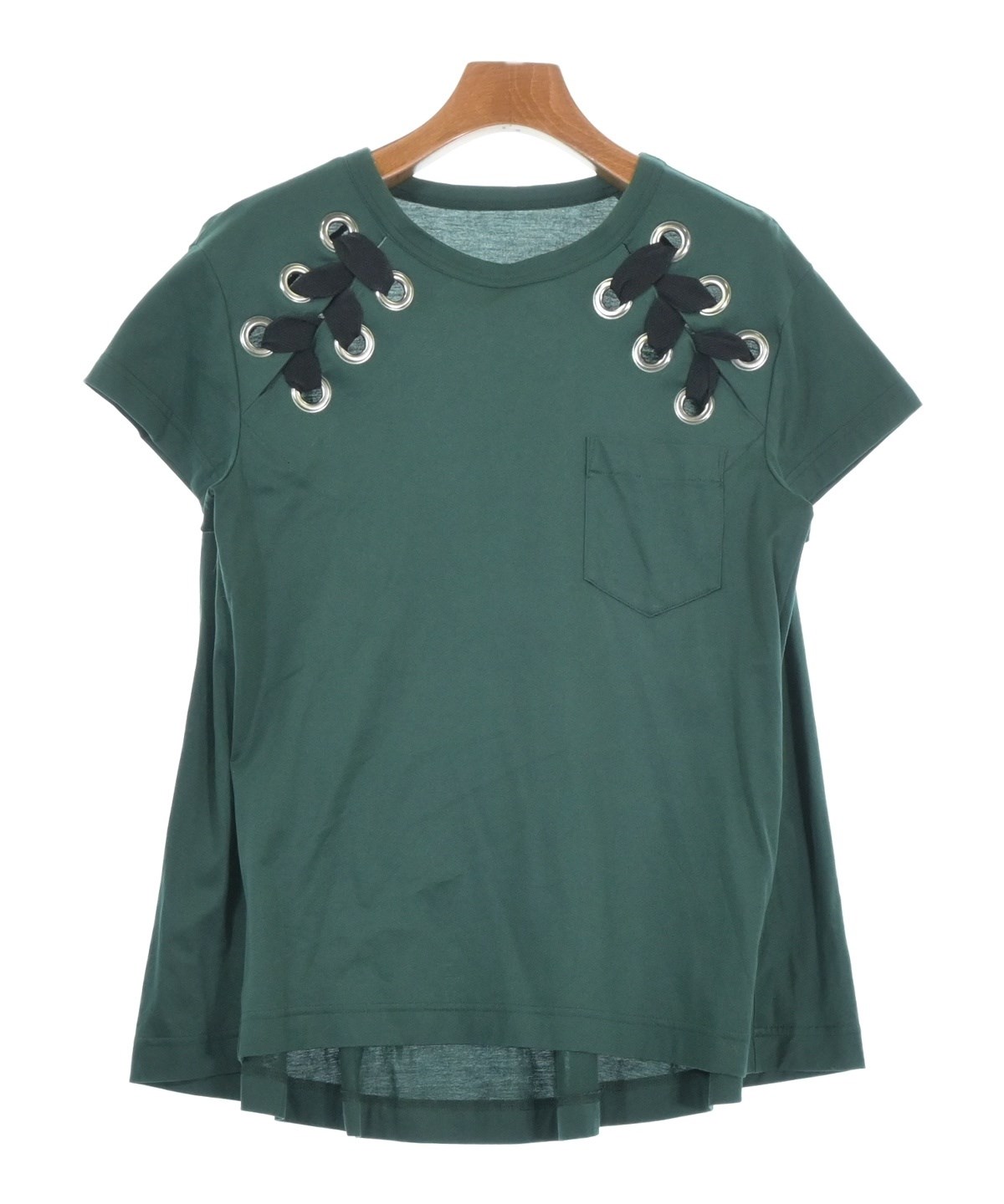 sacai（サカイ）Tシャツ・カットソー 緑 サイズ:3(L位) レディース