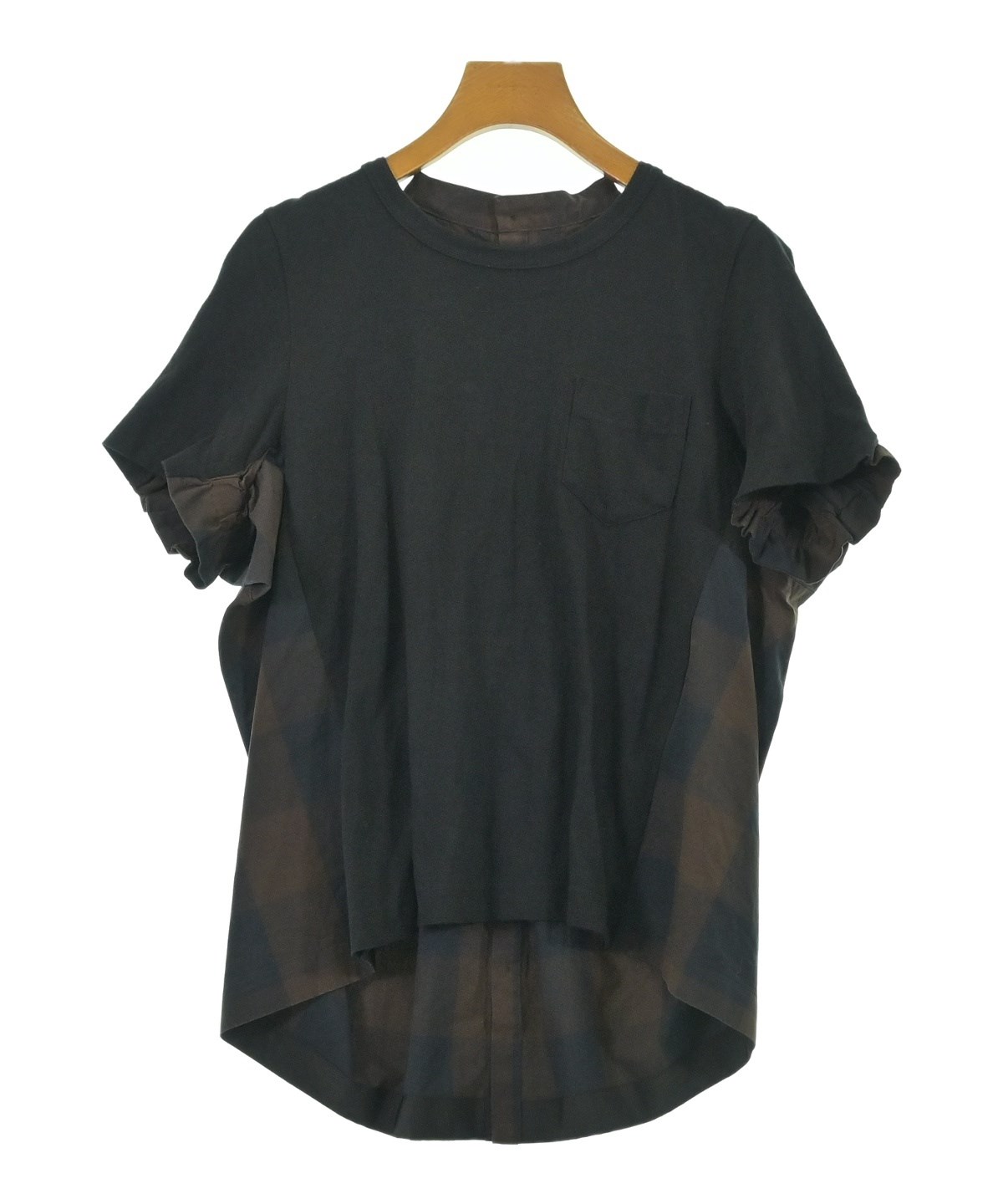 sacai（サカイ）Tシャツ・カットソー 黒 サイズ:1(S位) レディース