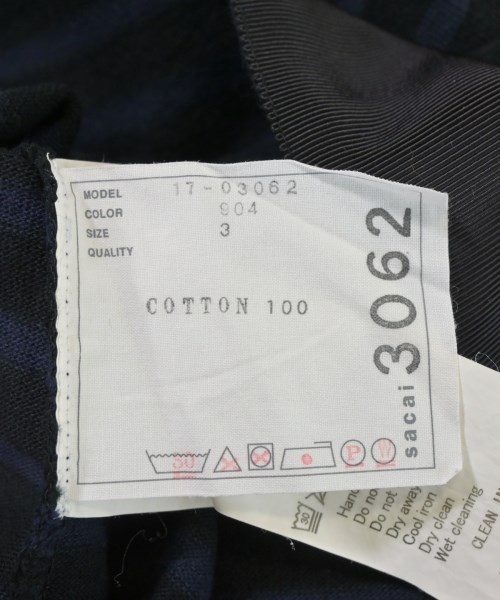 sacai（サカイ）Tシャツ・カットソー 黒 サイズ:3(L位) レディース/2200680600035