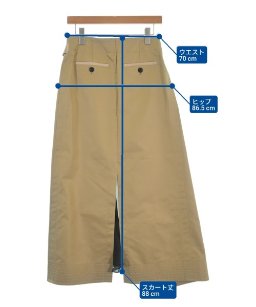 sacai（サカイ）ロング・マキシ丈スカート ベージュ サイズ:1(S位) レディース/2200677612102
