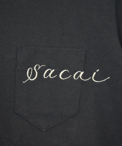 sacai（サカイ）Tシャツ・カットソー 黒 サイズ:1(S位) レディース/2200678118139