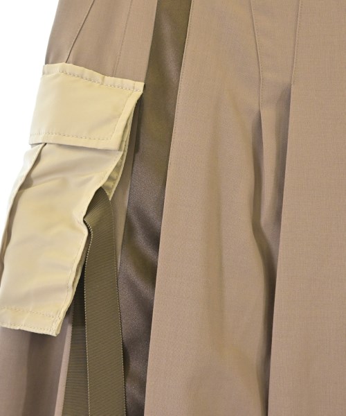 sacai（サカイ）ロング・マキシ丈スカート 茶 サイズ:0(XS位) レディース/2200689462016