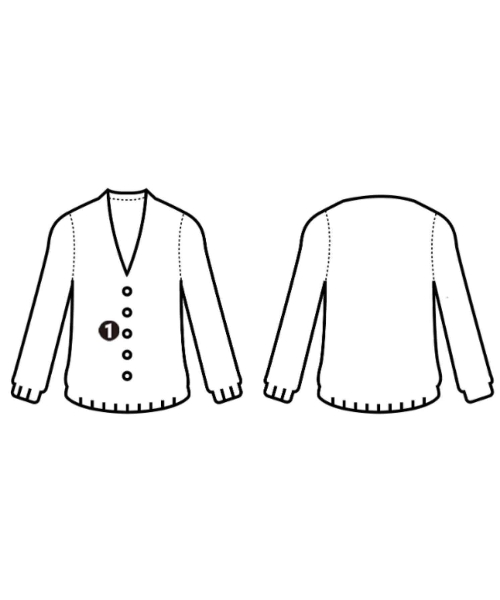 sacai（サカイ）カーディガン 紺 サイズ:1(S位) レディース/2200689462023