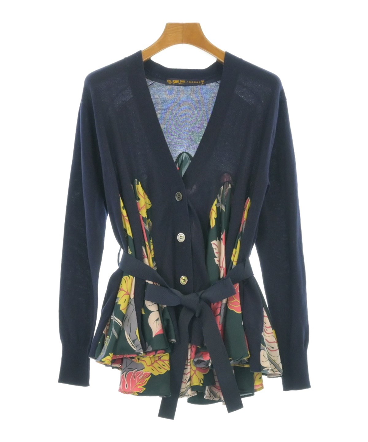 sacai（サカイ）カーディガン 紺 サイズ:1(S位) レディース