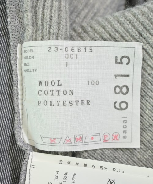 sacai（サカイ）ブラウス グレー サイズ:1(S位) レディース/2200693874263