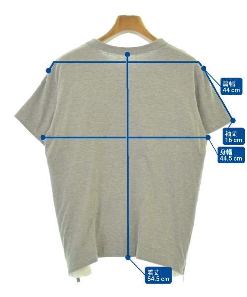 sacai（サカイ）Tシャツ・カットソー グレー サイズ:2(M位) レディース/2200672718038