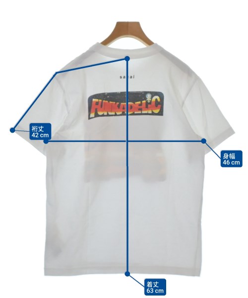 sacai（サカイ）Tシャツ・カットソー 白 サイズ:1(S位) レディース/2200672718076