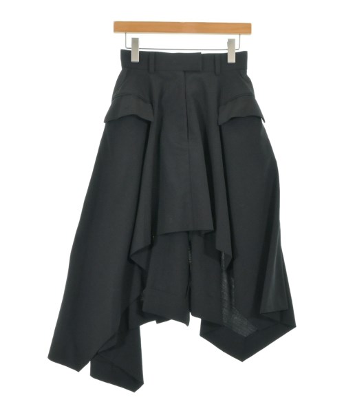 sacai(サカイ)ひざ丈スカート 黒 サイズ:0(XS位)/2200694683079