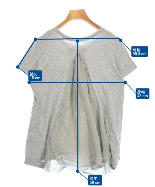 sacai（サカイ）Tシャツ・カットソー グレー サイズ:3(L位) レディース/2200694186051