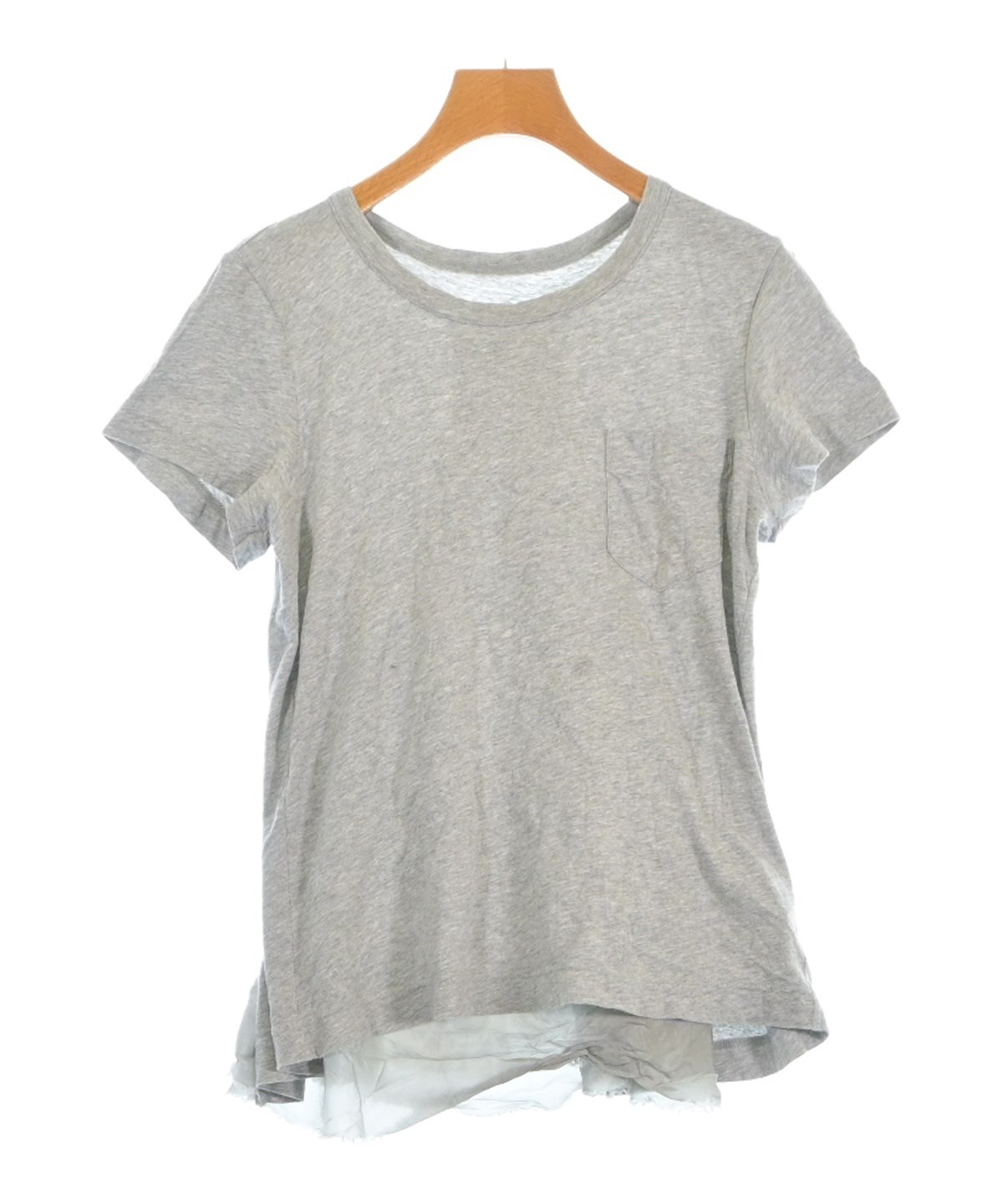 sacai（サカイ）Tシャツ・カットソー グレー サイズ:3(L位) レディース