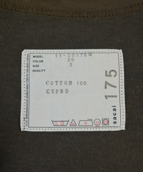 sacai（サカイ）Tシャツ・カットソー 茶 サイズ:2(M位) メンズ/2200691802732