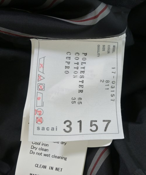 sacai（サカイ）ワンピース 黒 サイズ:2(M位) レディース/2200692045398
