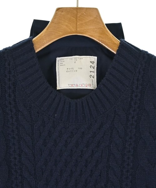 sacai（サカイ）ワンピース 紺 サイズ:2(M位) レディース/2200692045442