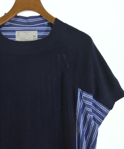 sacai（サカイ）ワンピース 青 サイズ:3(L位) レディース/2200693116042
