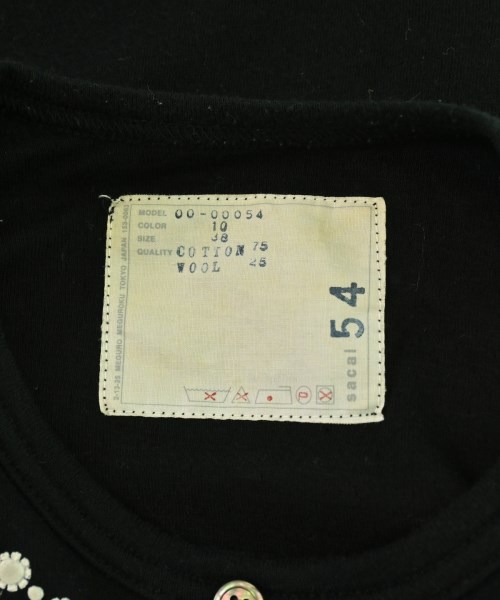 sacai（サカイ）Tシャツ・カットソー 黒 サイズ:38(M位) レディース/2200690201093