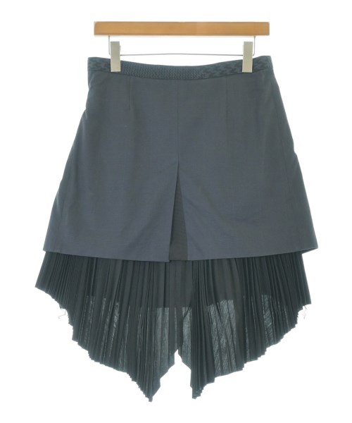 sacai（サカイ）ひざ丈スカート 紺 サイズ:2(M位) レディース/2200698368057
