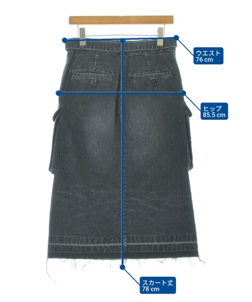 sacai（サカイ）ひざ丈スカート グレー サイズ:2(M位) レディース/2200698368095