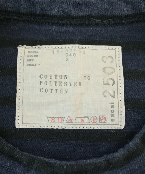 sacai（サカイ）Tシャツ・カットソー 紺 サイズ:2(M位) レディース/2200698380110