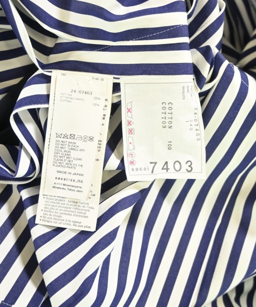 sacai（サカイ）ブラウス 紺 サイズ:1(S位) レディース/2200698772021